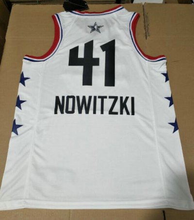 41 Nowitzki 2019 all star game jersey white